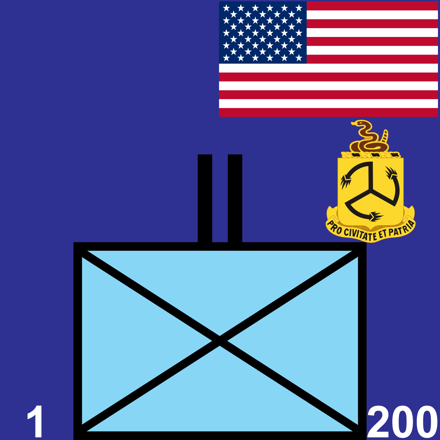 1st Battalion, 200th Infantry Regiment icon